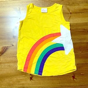 Hanna Andersson girls rainbow tee